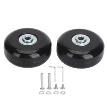 Roues de rechange pour bagages, résistantes à l'usure, silencieuses et faciles à manipuler. Rotation flexible, conception universelle et grande