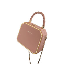 Handtas met handvat voor dames, kleine vierkante crossbodytas, trendy minitasje met afneembare metalen ketting, stijlvol en eenvoudig ontwerp,