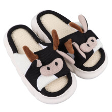Pantuflas versátiles para mujer, ideales para todas las estaciones, con diseño de rayas antideslizantes, suela gruesa, construcción suave,