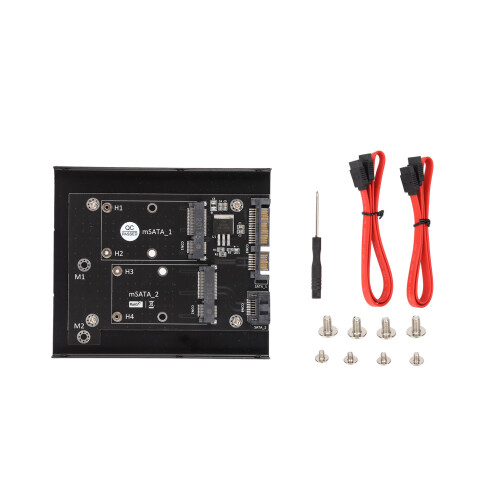Διπλός MSATA SSD σε διπλό SATA3 Adapter Γρήγορη ταχύτητα ανάγνωσης με δυνατότητα plug and play