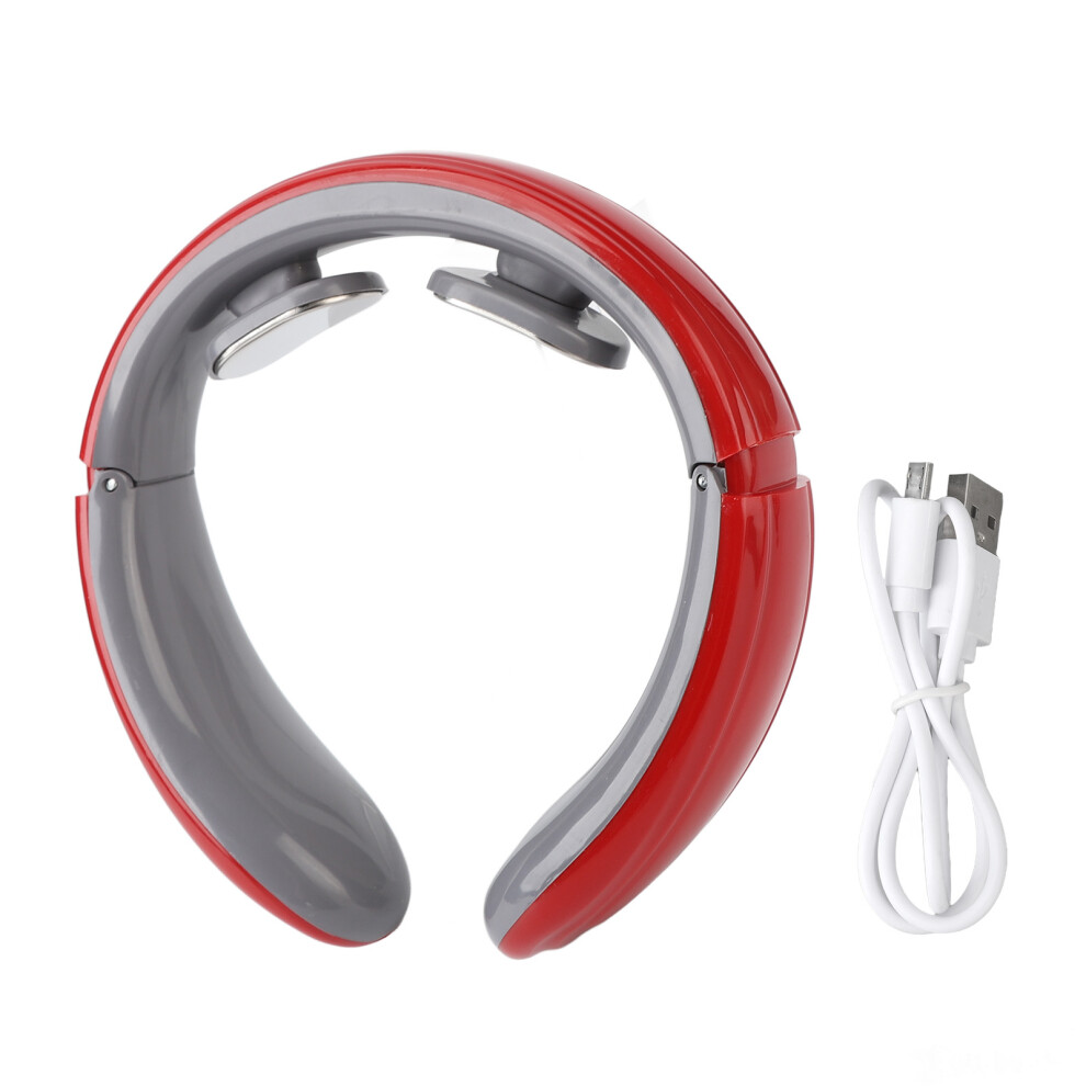 Neck Massager With EMS Technology For Lymphatic Drainage And Deep Muscle Relaxation6Massage Programs9Intensity Levels Heat Compression U-Shape
