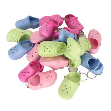 Charms For Backpacks Featuring Shoe Motif Soft Silicone Mini Keychain Hole Design Rubber Keychain Ideal For Christmas Decoration And Gift Packaging