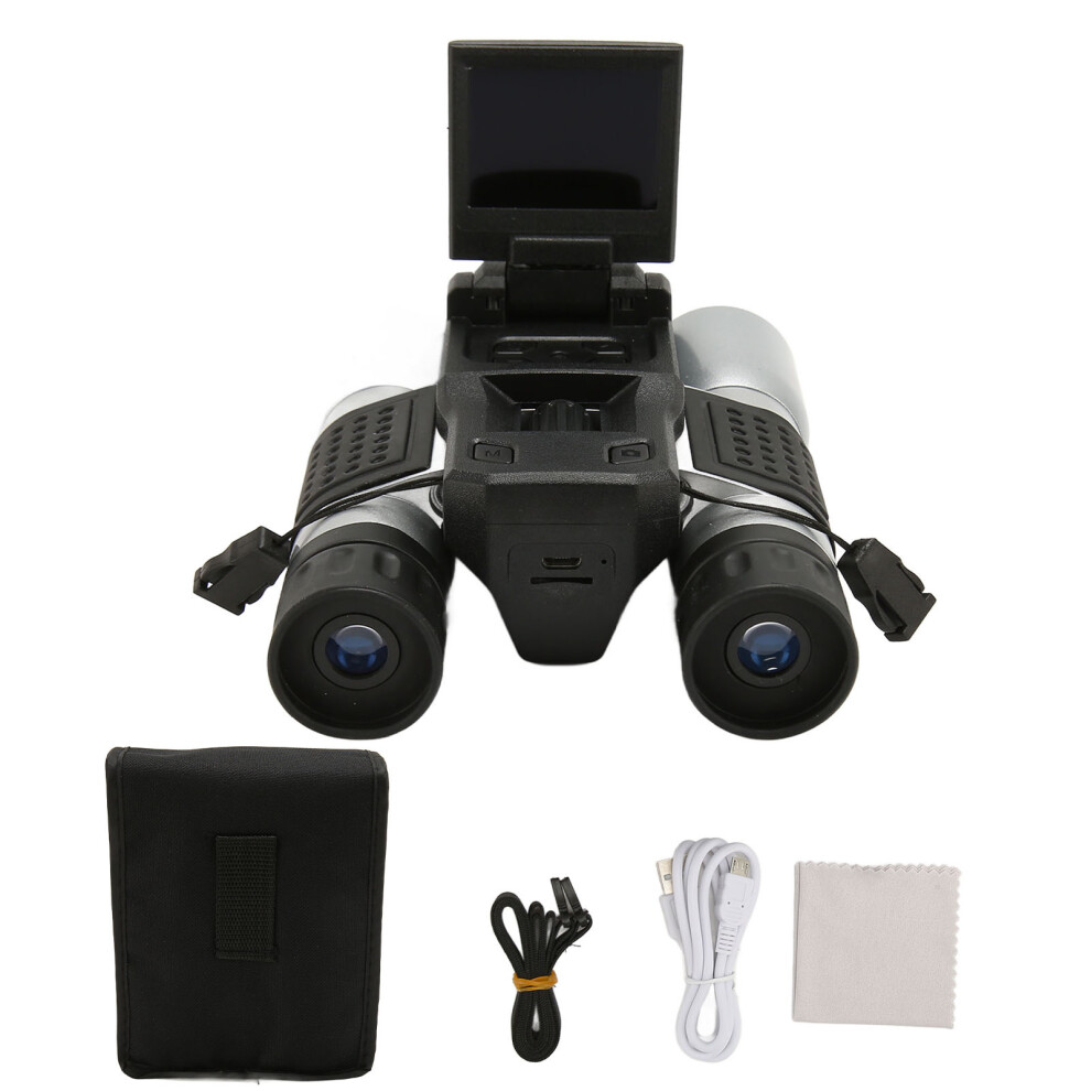 Hd Digital Video Binoculars With Lcd Display And Optical Zoom, Non-Chromatic Aberration Imaging Clear Field Of View Durable Rubber Armor Shockproof 9489952167237