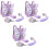 3Ensembles Laisse Poignet Anti- Harnais Violet 3