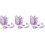 3Ensembles Laisse Poignet Anti- Harnais Violet 4