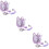 3Ensembles Laisse Poignet Anti- Harnais Violet 8