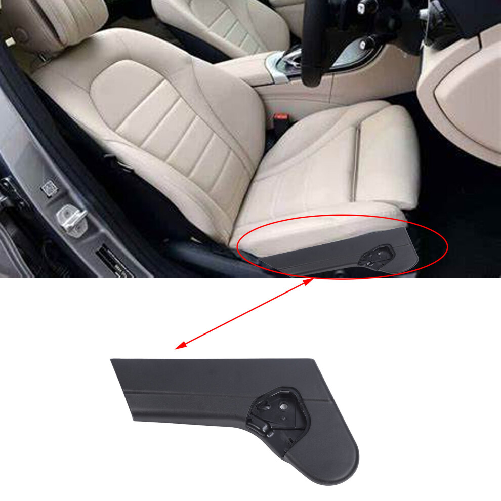 Right Side Seat Trim Cover For W220 S-Class 2000-2002 Black 5041387249700