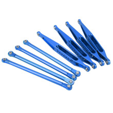 Aluminium Alloy Upper Lower Suspension Links for 1/8 LMT 4WD RC Car Blue