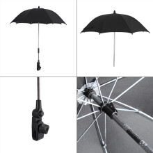 Adjustable Pushchair Umbrella for Sun & Rain