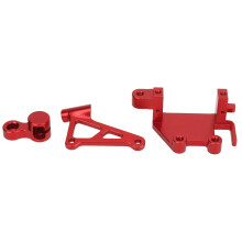 Ensemble de supports et bras pour servo RC pour LOSI Promoto MX 1/4 moto électrique rouge