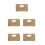 5St Beige Boho Avondtas Dames Met Geweven Polyester 7