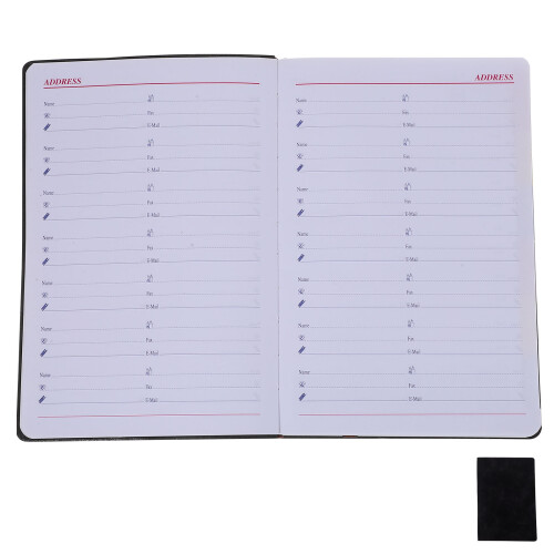 2Pièces Planner Portable Noir Agenda 2024 2