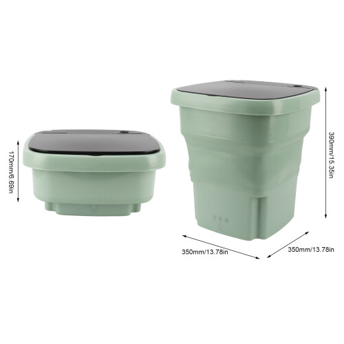 Mini Folding Washer 15L 350x350x390mm Grass Green 1