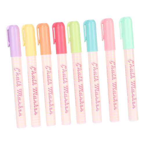 Multipurpose Liquid Chalk Markers Set 8 Colors 3mm Fine Tip Erasable