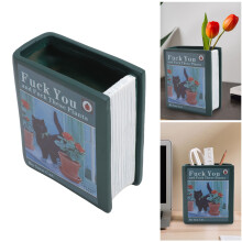 Vaso decorativo a forma di libro in resina, gatto nero, fiori bellissimi per rose, orchidee