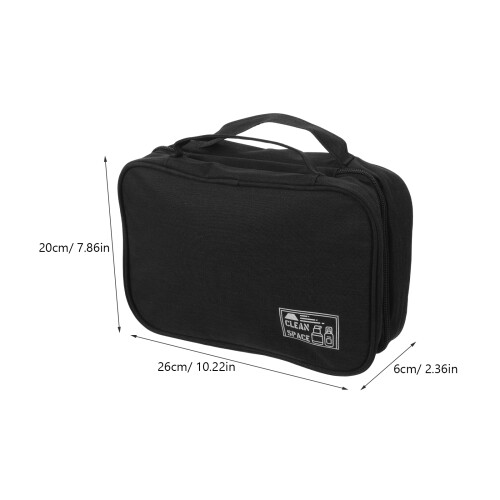 4St Grote Hangende Toilettas Zwart Polyester En Camping 1