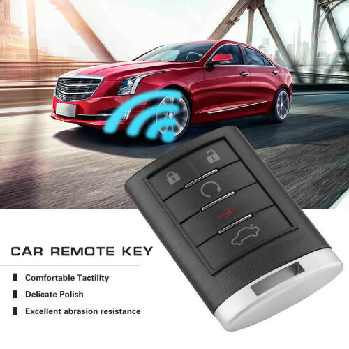 Télécommande programmable de remplacement pour les modèles Cadillac Escalade compatibles avec le modèle OUC6000066. Installation par un 1