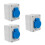 3St Waterdichte ABS Buiten Aansluiting Box IP65 Zwart Multifunctioneel 9