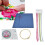 DIY Embroidery Gift Set Ideal Size for Multiple Tries Versatile Use Premium Quality Fabric Smooth Texture Includes Instructions for Easy Operation 4