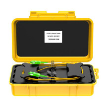 OTDR Launch Cable Box Dead Zone Eliminator Fiber Rings Fiber Optic OTDR Launch Cable Box 2km SC/APC-SC/APC