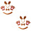 8St Dierenkostuums Cosplay Feest Accessoires Set 6