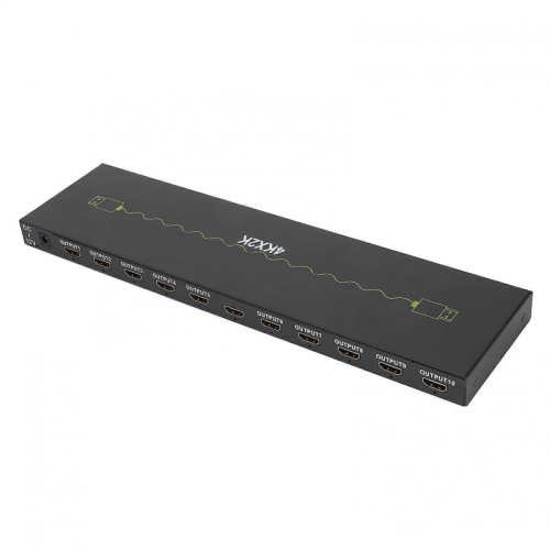 4K HDMI-Splitter (1 Eingang, 10 Ausgänge), Aluminiumlegierung, 3,4 Gbit/s, EU-Stecker 2