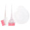 3Sets Roze Set Haarverfkom En Salon Borstel Met Flexibele 2