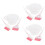 3Sets Roze Set Haarverfkom En Salon Borstel Met Flexibele 8