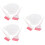 3Sets Roze Set Haarverfkom En Salon Borstel Met Flexibele 9