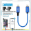 ISOFT IS-003A Data Transmission Cord Lightning to Lightning Easy Copy Data Cable Compatible with iPhone 3