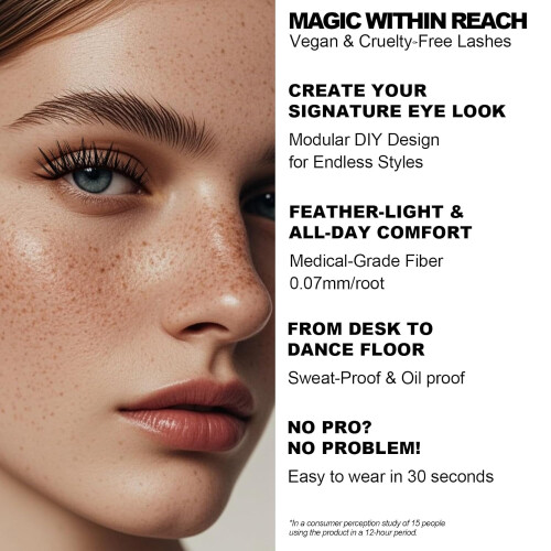 Wispy Lash Clusters8-18mm, 144 τεμάχια, απαλή λεπτή ταινία, DIY μεμονωμένες βλεφαρίδες για 2
