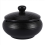 (Black）Ceramic Ashtray with Windproof Lid Compatible with Indoor Outdoor Use -Black 3