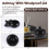 (Black）Ceramic Ashtray with Windproof Lid Compatible with Indoor Outdoor Use -Black 5