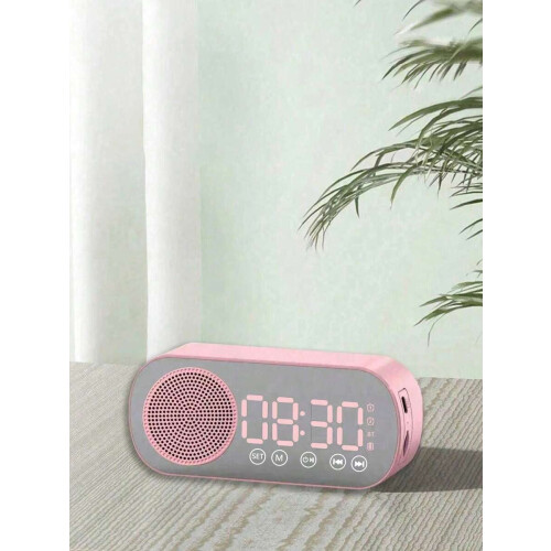 Réveil numérique avec haut-parleur Bluetooth et caisson de basses 1