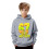 Sweat-shirt à capuche pour garçon, imprimé graphique, pull décontracté avec 4