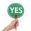 2Pcs Yes No Paddles Assorted Color Plastic Dry Erase Classroom Response Tools 4