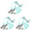 3Ensembles Laisse Pour Vert Ajustable En Polyester 4