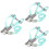 3Ensembles Laisse Pour Vert Ajustable En Polyester 7