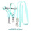 3Ensembles Laisse Pour Vert Ajustable En Polyester 11