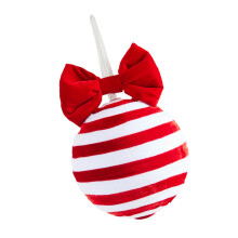 Christmas Baubles Velvety Foam Ball Ornament for Christmas-20cm