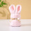 Easter hand towels pink rabbit shape 9.84 x 19.68 inch 4