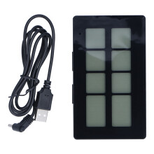 LCD Digital Desk Clock With Easy To Read Display Power Saving Display USB Charging Silent Modern Simple Design