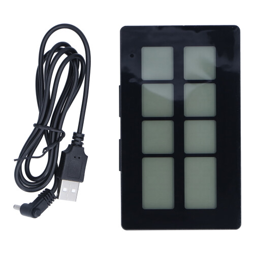 LCD Digital Desk Clock With Easy To Read Display Power Saving Display USB Charging Silent Modern Simple Design