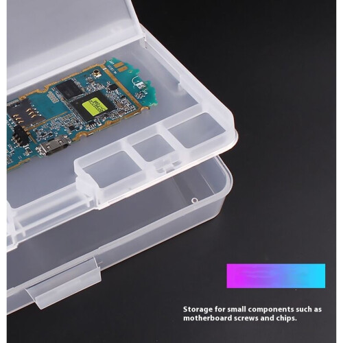 Industrial Tool Storage Organizers 2Tier Systems Clear Plastic Construction Compactly Portable Rectangular Repair Case 1