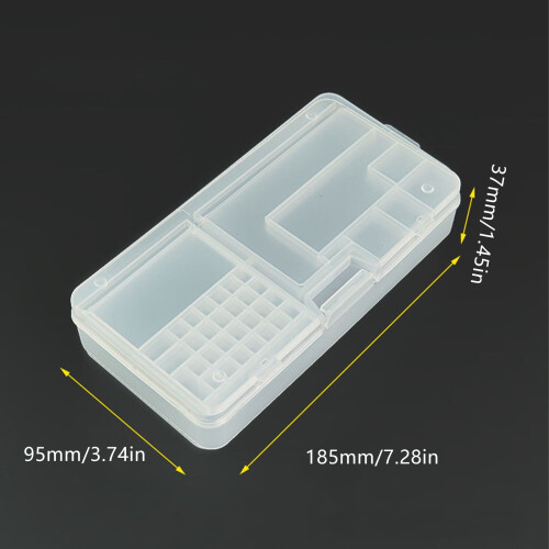 Industrial Tool Storage Organizers 2Tier Systems Clear Plastic Construction Compactly Portable Rectangular Repair Case 2