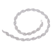 Evening Gown Accessory Wedding Sash Hot Melt Adhesive Glue Backing Waterproof Bridal Rhinestone Belt Plus Size Belts For Women Self Tie Back