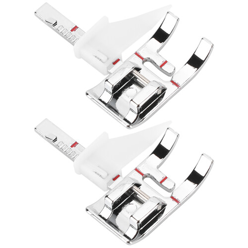 Universal Adjustable Presser Foot For Sewing Machine Metal Quick Clicking System Even Fabric Feeding Quilting Multiple Layers Pattern Matching