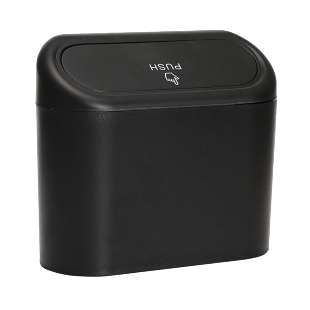 Multi Purpose Car Trash Can Spring Lid Water Resistant Easy To Install Durable Abs Material Compact Garbage Bin With Odor Prevention For Vehicles And 9159805497933