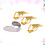 Thumb Picks Stainless Steel 4pcs Golden Silver 7