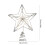 Harliver Silver Christmas Tree Topper Star with Warm White 2